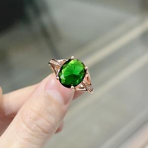 Exquisite Luxus Eis versilbert Roségold Farbe Diamantring Hochzeit Verlobung Versprechen Braut ring - Product Image 6