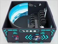 Cinéma Dôme Volant 7D Théâtre 360 Degrés Rotation Écran Dôme Simulateur de Vol Cinéma VR 5D 9D 12D avec Sièges Dynamiques