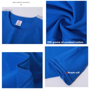 T-shirt de poche <span class=keywords><strong>rouge</strong></span> 100% coton avec logo personnalisé de haute qualité T-shirts en coton épais à manches courtes pour hommes - Product Image 5
