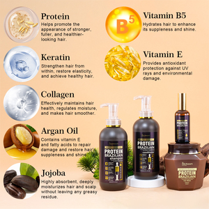 <span class=keywords><strong>Shampoo</strong></span> Proteico Brasiliano con Protezione UV dal Calore, Collagene e <span class=keywords><strong>Cheratina</strong></span> Riparatrice per Capelli Lisci e Luminosi - Keratin Queen <span class=keywords><strong>Shampoo</strong></span> - Product Image 3