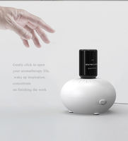 Bulle d'huile pure sans eau montée sur voiture diffuseur d'huile essentielle automatique domestique Rechargeable silencieux Mini nébuliseur de voiture Portable