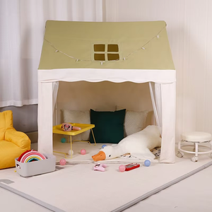 <span class=keywords><strong>Tenda</strong></span> interna portatile per bambini e bambini in tela ispirata al castello principessa per ragazzi e ragazze - Product Image 6