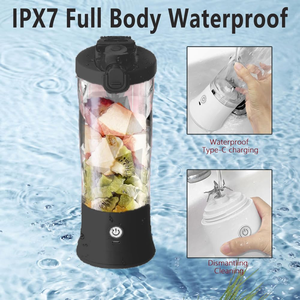 Portable Manual USB Rechargeable Blender Juicer Electric Smoothie Maker Fruit Mixer Bottle RV Travel Office Gym Home Use - Product Image 5