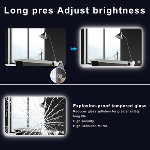 Rectangular Backlit <b>Mirror</b> Bathroom 30x40 <b>Led</b> Lighted Vanity <b>Wall</b> Mount - Product Image 4