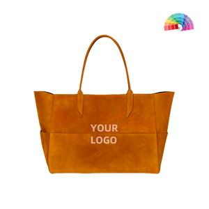 Vente en gros de sacs à main fourre-tout pour femmes en cuir artificiel avec logo personnalisé pour femmes - Product Image 4