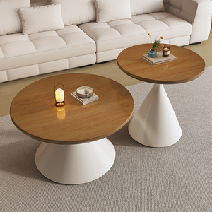 Nuevo producto <span class=keywords><strong>Idea</strong></span> 2025 tendencia moderno Simple madera maciza juego de mesa de té muebles de sala de estar Uso de mesa de centro - Product Image 1