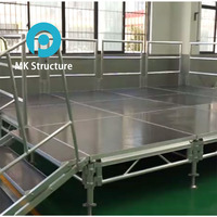 Scène d'événement extérieure en aluminium de qualité supérieure avec plateforme Truss Riser Stand Design Truss Display Toit Stage avec Truss