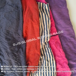 Trapos de limpieza de algodón 100% de colores surtidos, certificados RoHS, para uso industrial. - Product Image 4