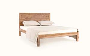 Modern Solid Wooden Foldable <b>Bed</b> with Sleek Silhouette Strong Build <b>Space</b>-<b>Saving</b> Design for Bedroom Decor and Comfortable Rest - Product Image 4