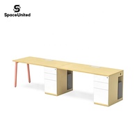 Poste de travail ouvert pour 2 personnes SpaceUnited, bureau pour employés, meuble de bureau