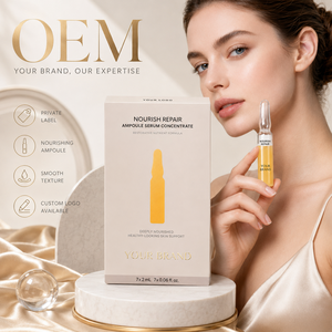 เซรั่มบำรุงผิวหน้าแบบแอมพูลขายส่ง สูตรเพิ่มความชุ่มชื้น รับผลิตแบบ OEM พร้อมโลโก้สินค้าตามสั่ง - Product Image 2