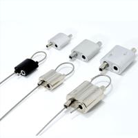 Pinza Negra para Cables y Alambres sin Herramientas para Paneles LED, Paneles Acústicos, Señalización de Tiendas Minoristas, Herrajes de Suspensión