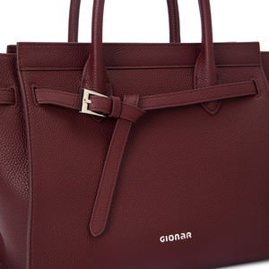 Elegante Borsa a Mano da Donna Personalizzata, Borsa Tote Verde alla Moda in Vera Pelle, Borsa da Lavoro in Pelle OEM per Donne con Accessori Coordinati - Product Image 6