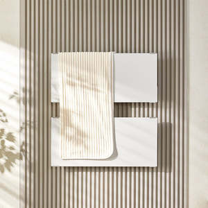 Calentador <span class=keywords><strong>de</strong></span> toallas personalizado <span class=keywords><strong>de</strong></span> fábrica, radiador <span class=keywords><strong>de</strong></span> baño, toallero eléctrico con estante montado en la pared - Product Image 1