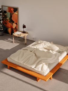 Nouveau <span class=keywords><strong>Cadre</strong></span> <span class=keywords><strong>de</strong></span> <span class=keywords><strong>Lit</strong></span> Pliable Minimaliste en Bois Massif Écologique, Design Plancher Bas, Modèle 2026, Idéal pour Petites Chambres en Location - Product Image 6