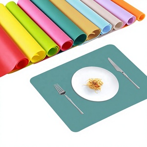 Multipurpose <b>Large</b> Size Classic Square Eco-Friendly Silicone Placemat Waterproof Heat Resistant Non-slip - Product Image 1