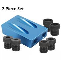 Kit de forets pour gabarit de perçage de trous de poche de qualité industrielle, localisateur de trous obliques, perforateur de guide, emballage en sac OPP, outils de menuiserie