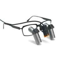 Clip-On 15w LED Surgical Headlight with 6.5x Loupe Magnifying Glasses Rechargeable Headband Light for ENT Dental Veterinary