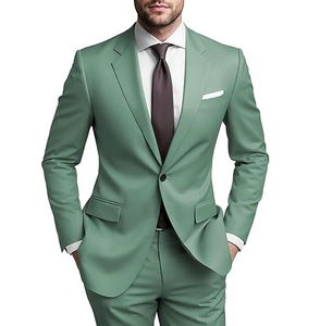 Ensemble de costumes d'affaires pour hommes de qualité supérieure, respirant, personnalisable, blazer, pantalon, veste plissée, élégant, confortable, anti-plis - Product Image 6