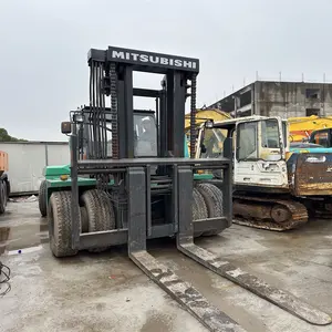 Best Price 16 Ton Perfect Working Condition Automatic Pallet Truck Second-hand Japan Original Mitsubishi FD160 Diesel Forklift