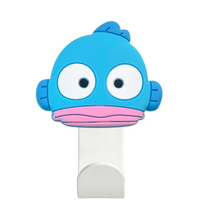 Crochets adhésifs mignons en forme de demi-poisson de dessin animé |   Crochets pour chapeaux en PVC Keroppi/<span class=keywords><strong>Melody</strong></span>, forte capacité de charge, sans perçage - Product Image 5