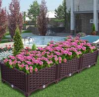 Jardinières en plastique PP émaillé de haute qualité, écologiques et durables, pour la maison, le balcon, le jardinage extérieur des fleurs et des légumes