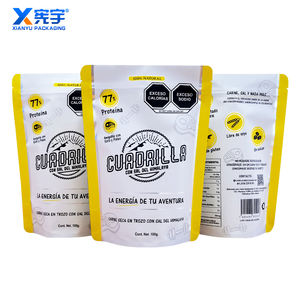 Bolsas Mylar <span class=keywords><strong>de</strong></span> pie con cremallera resellable <span class=keywords><strong>de</strong></span> papel <span class=keywords><strong>de</strong></span> aluminio con logotipo personalizado Envases <span class=keywords><strong>de</strong></span> plástico para alimentos Caramelos <span class=keywords><strong>de</strong></span> proteína <span class=keywords><strong>en</strong></span> <span class=keywords><strong>polvo</strong></span> - Product Image 1