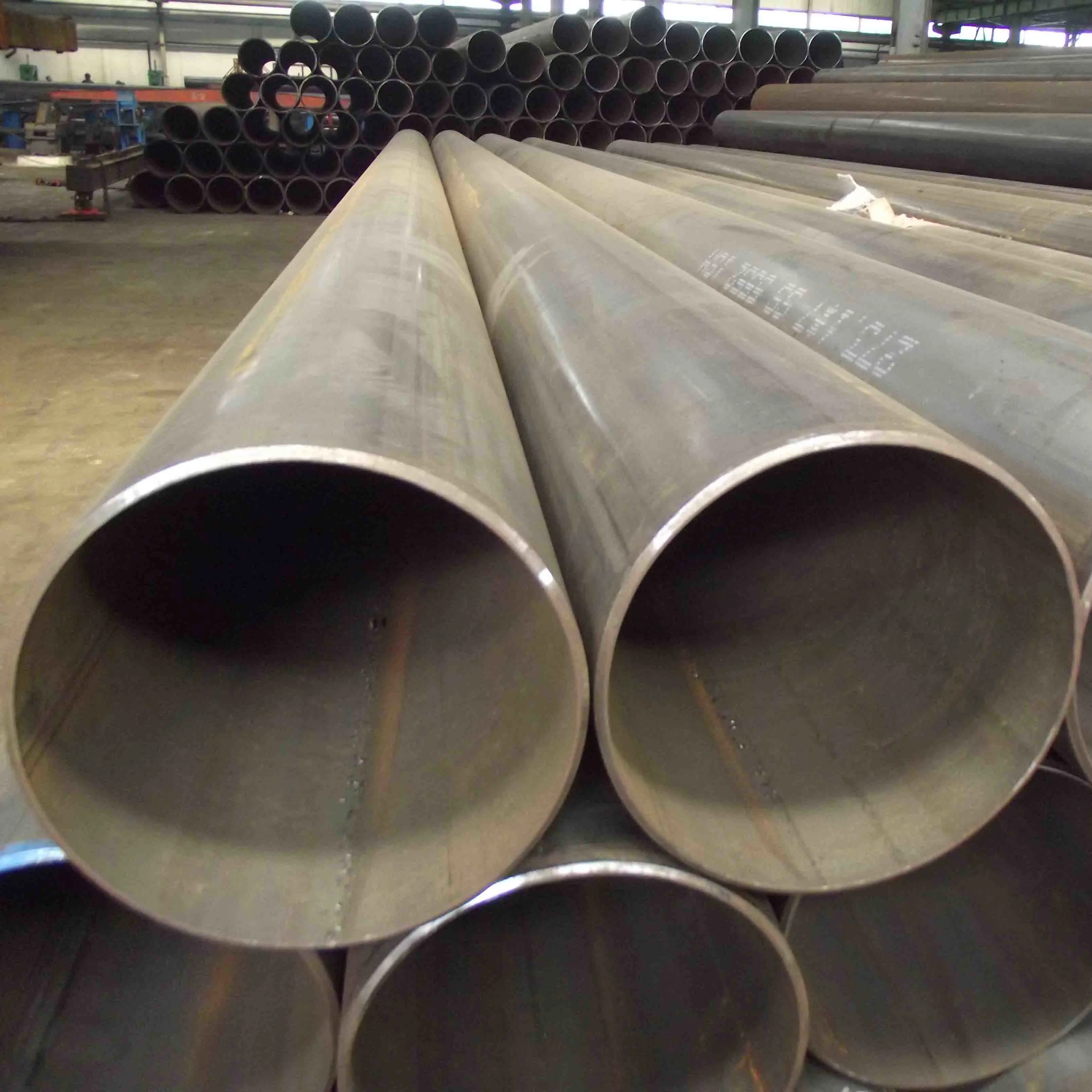 Preço razoável Lsaw Steel Pipe ASTM A106 MS Tubo Baixo Carbono Tubulações De Aço Soldadas Para Fabricação