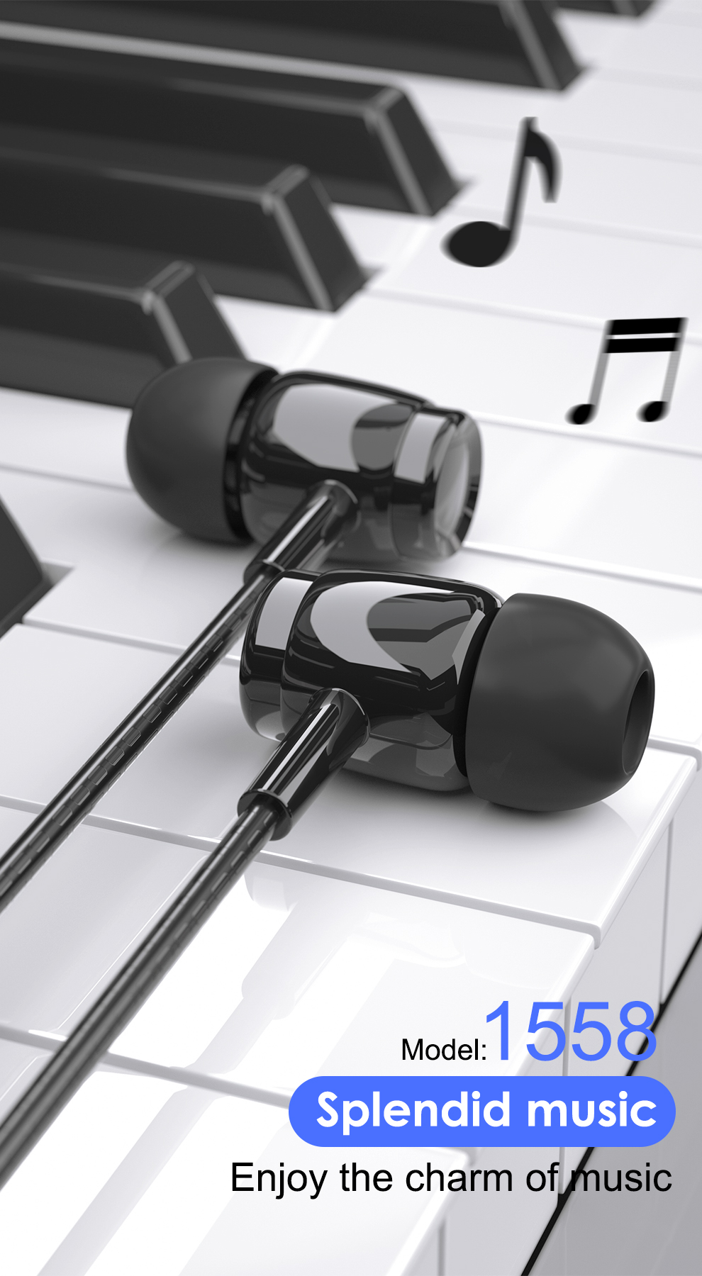 PZX Original Earphones - High Quality Stereo Wired Headphones