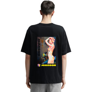 Camiseta Vintage Personalizada 100% Algodón Jersey Pyrograph Imprimir Diseño Estilo Casual 220 Gramos <span class=keywords><strong>Tela</strong></span> Peso Impresión Digital - Product Image 4