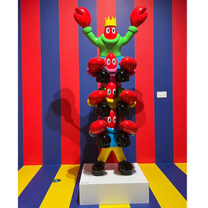 Grande cartone animato fungo scultura in resina artigianato per la decorazione del giardino per bambini parco divertimenti in fibra di vetro Design - Product Image 2