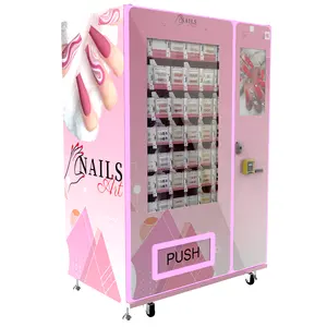 Máquina de venda automática de cílios para cosméticos e cabelo Zhongda Beauty com leitor de cartão de crédito e código QR Carregador de moedas
