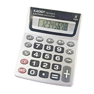 Calculatrice de bureau portable à 8 chiffres Kd3181a, avec fonction vocale, alimentée par batterie, en matériau Abs noir, pour usage au bureau - Product Image 4