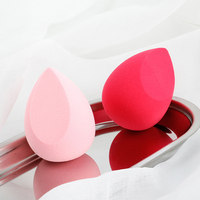 Lalasis Éponge sans latex avec logo personnalisé en gros mélangeur à éponge pour maquillage violet rose rouge jaune