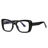 NWOGLSS 2147 Nouvelles Lunettes de Mode Personnalisées Unisexe Carrées à Monture Complète avec Verres PC Protection des Yeux Anti-Lumière Bleue