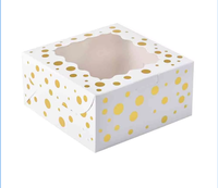 Boîte d'emballage en papier de qualité alimentaire pour les collations et les desserts, boîte de boulangerie, boîtes à mini-gâteaux écologiques personnalisées