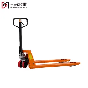 Wholesale Rubber Wheel Hand Pallet Jack Hydraulic Pump Truck 2500Kg 3000Kg Cheap Price