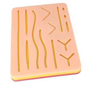 โมดูลฝึกเย็บแผลซิลิโคนแบบหลายแผล Scolaires แผ่นฝึกเย็บแผลสามสี - Product Image 1
