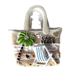 Imanes de nevera de resina de atracciones costeras africanas de recuerdo con temática marina de <span class=keywords><strong>Cabo</strong></span> <span class=keywords><strong>Verde</strong></span> con diseño Art Deco - Product Image 5