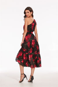Haute Qualité <span class=keywords><strong>Bon</strong></span> <span class=keywords><strong>Prix</strong></span> <span class=keywords><strong>Chic</strong></span> Moderne Femmes Confortable Floral Brodé Longue <span class=keywords><strong>Robe</strong></span> - Product Image 3