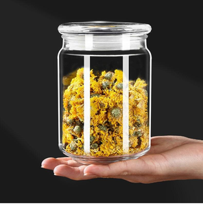 Reusable Glass Airtight Food Container 500 ml Food Storage Container Glass <b>Jars</b> with Lids Silicone Seal Lid for Home and Kitchen - Product Image 5