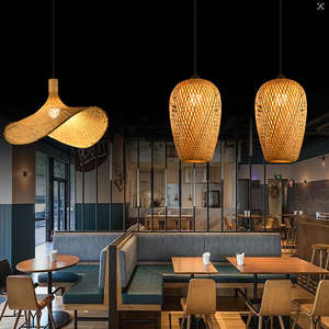 New Nordic LED Modern Rattan Pendant Lighting Hotel Living Room Light Restaurant Ceiling <strong>Bamboo</strong> Chandelier Stairs <strong>Lamp</strong> Lights - Product Image 5