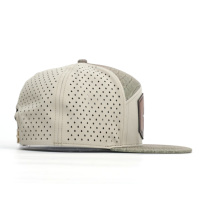 Casquette camouflage à 7 panneaux, imperméable, avec logo personnalisé en cuir, casquette laser