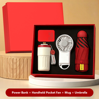 Coffret Cadeau Haut de Gamme : Mug à Café 450ml en Acier Inoxydable 316 avec Affichage de Température, Ventilateur de Poche 800mAh et Batterie Externe 5000mAh – Fabricant