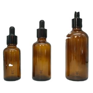 Custom Luxury Clear <b>Amber</b> Round 10ml 20ml Essential Oil <b>Glass</b> Dropper Bottle Infusion Serum Perfumed Oil Screen Printing - Product Image 2