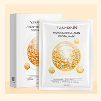 Masque facial coréen hydratant et raffermissant au collagène, avec logo personnalisé, pour une peau douce et éclatante – Masque en feuille cristalline complète