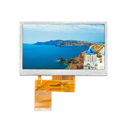 Layar LCD TFT 4.3 inci 480x272 24bit Antarmuka RGB dengan 262k Warna, Driver IC ST7282, Panel Layar LCD, Dijual Murah