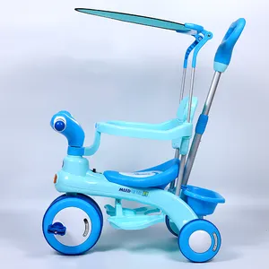 Venta de fábrica de paseo en coche de metal triciclo Niño/bebé triciclo de Juguete/simple Triciclo de niños para 2-6 años de edad bebé