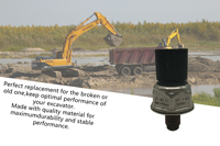Sensor de Presión Common Rail 287-1866 Compatible con Excavadora Caterpillar 336E 793F, Motor C175, Piezas de Minería de Uso Pesado