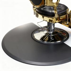 Tapis de sol anti-fatigue rond pour salon, tapis antidérapant pour chaise de barbier, tapis de sol confortable en PVC absorbant les chocs pour salon de coiffure et de beauté - Product Image 1